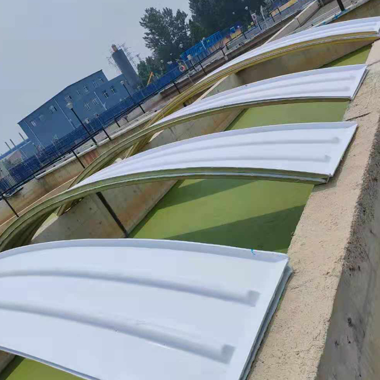 玻璃鋼平板 污水池蓋板 玻璃鋼材質(zhì)拱形蓋板 防腐性能好集氣罩 - 河北